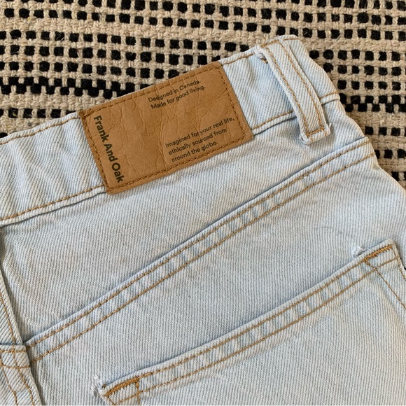 Frank and Oak Nina Wide Leg Cropped Jeans size 25 - Picture 7 of 10